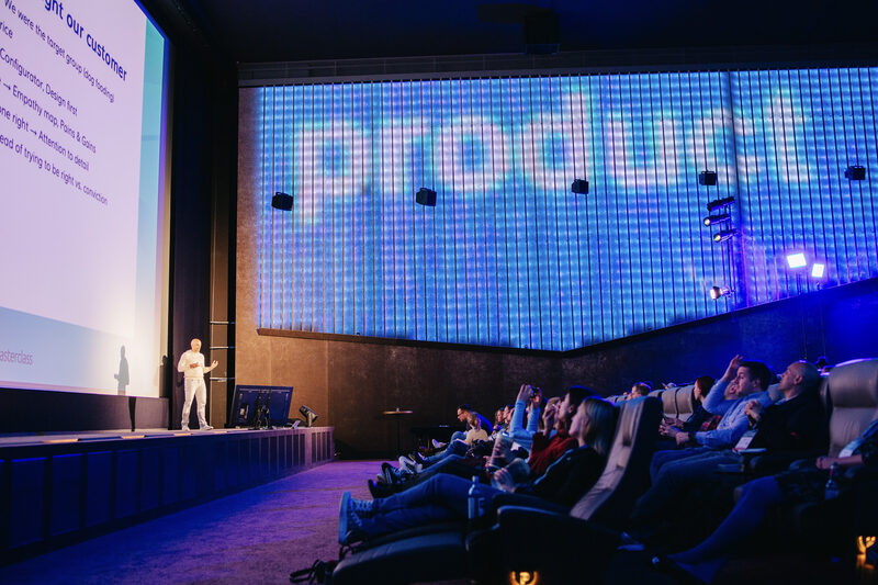 A talk on the main stage