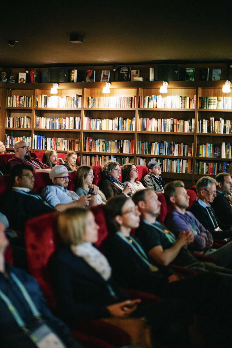 The workshop stage in the cinema library